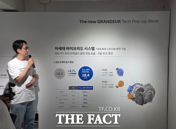 차세대 하이브리드 시스템 설명 모습 / 박성호 기자