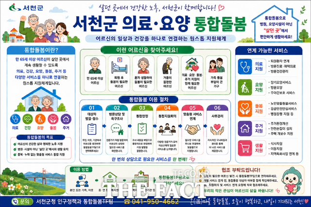 서천군 '온(溫)마을 통합돌봄' 사업 홍보물. /서천군