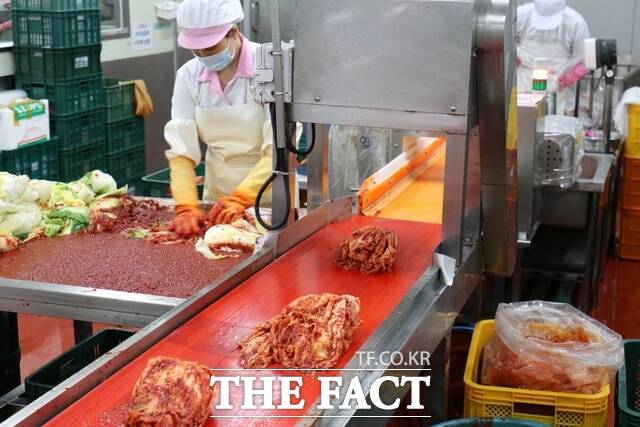 전남광주 김치생산 미국 식탁 사로잡는다. /통합시