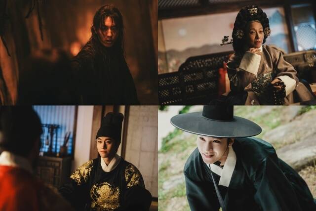 배우 남주혁 장영남 이홍내 곽동연(왼쪽 위부터 시계방향)의 모습을 담은 넷플릭스 새 시리즈 '동궁' 2차 스틸이 공개됐다. /넷플릭스