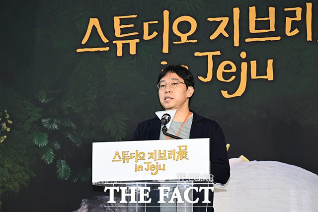 정동훈 대원미디어 대표가 참석해 축사를 하고 있다.