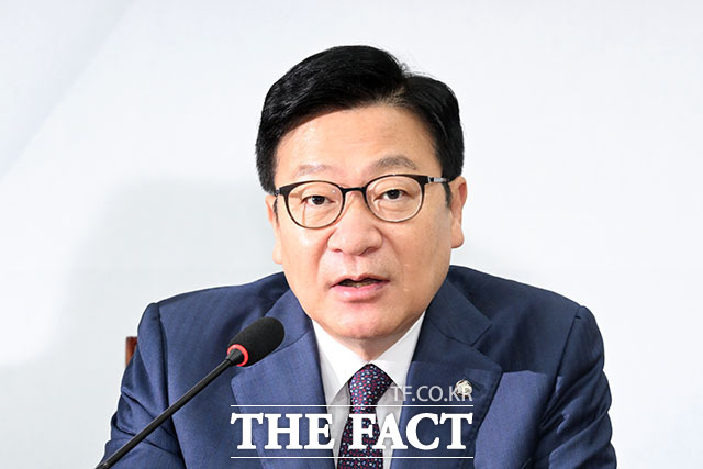 국민의힘은 법조계와 학계가 우려를 쏟아내고, 심지어 정권 내부 인사들까지 속도 조절과 제도 보완을 요구하고 있다며 보완수사권 폐지에 대해 반대하고 있다. 사진은 정점식 국민의힘 원내대표. /서예원 기자