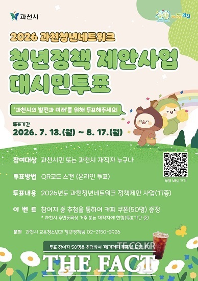 2026 과천청년네트워크 대시민투표 포스터. /과천시