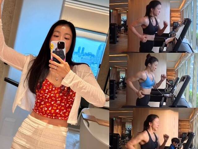 배우 이시영이 둘째 출산 8개월 만에 다시 한 번 놀라운 몸매를 공개하며 화제를 모았다. 특히 둘째 출산 후 불과 8개월 만에 공개된 탄탄한 복근은 팬들의 감탄을 자아냈다. /이시영 SNS