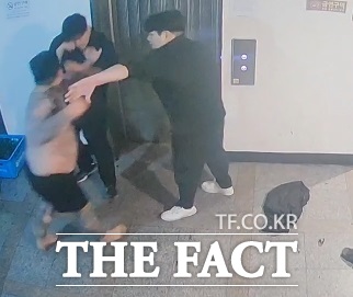 수원시 팔달구에서 조직폭력배 검거 모습. /경기남부경찰청