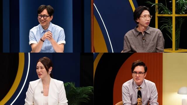 장항준 감독, 배우 봉태규, 역사학자 썬킴, 신아영 아나운서(왼쪽부터 시계방향)가 SBS Plus 예능프로그램 '시간추적자 설록'으로 호흡을 맞춘다. /SBS Plus