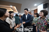  호남향우회 찾은 송영길 당대표 후보 [포토]