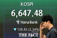  미·이란 군사적 긴장 고조에...장 초반 6700선도 붕괴 [TF사진관]