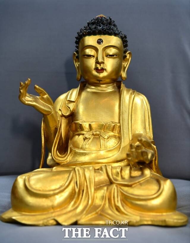 관음사 목조 여래 좌상. /전남광주시