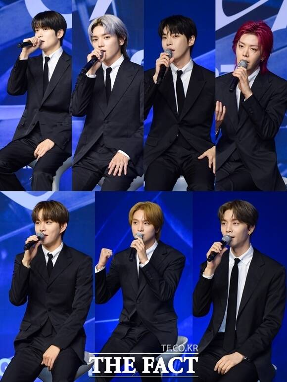 그룹 NCT 127의 재현 태용 도영 유타 쟈니 해찬 정우(왼쪽 위부터 시계방향)가 SM엔터테인먼트와 재계약을 체결했다. /더팩트 DB