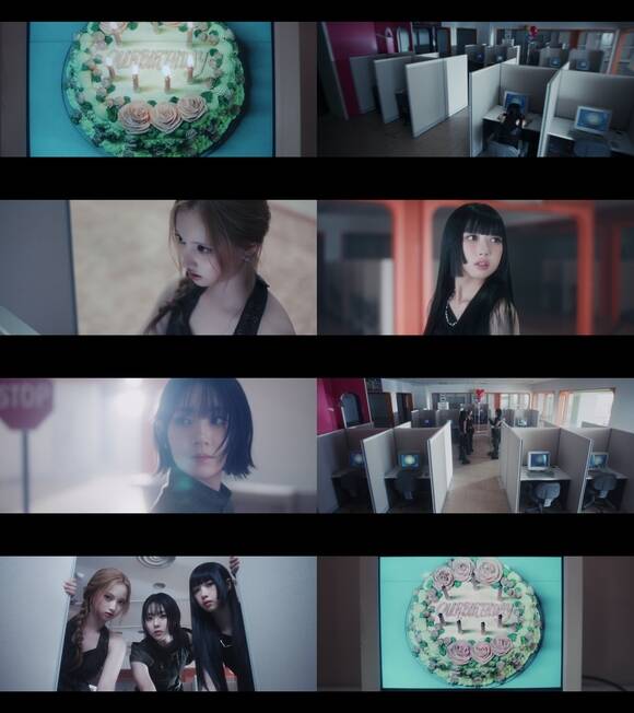 신인 걸그룹 아워벌스데이가 인트로덕션 필름 'ERROR 502: Bad Gateway'를 게재하고 멤버 3인의 비주얼을 공개했다./이닛엔터테인먼트