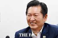  미소짓는 정청래 전 대표 [포토]