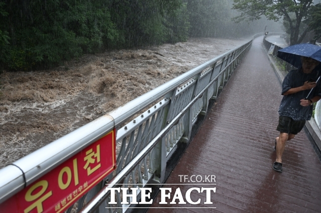 중대본에 따르면 18일 오전 5시 기준 호우로 인해 주택·도로 침수 10건, 토사·낙석 유출, 수목 전도 등 총 175건 발생했다. 사진은 기사 내용과 관련 없음. /더팩트 DB