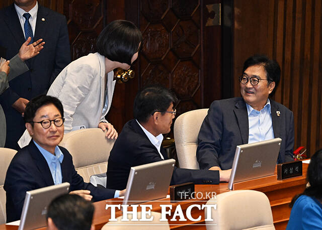 우원식 전 국회의장이 20일 오후 서울 여의도 국회에서 열린 제437회 국회(임시회) 제1차 본회의에 참석하고 있다. /국회=배정한 기자