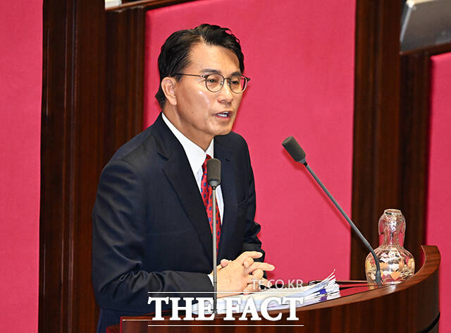 발언하는 윤상현 국민의힘 의원.