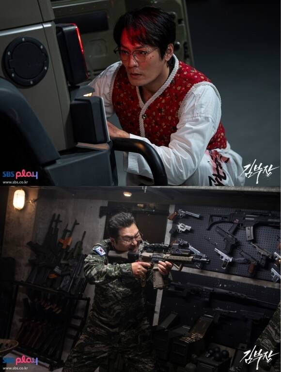 배우 최대훈(위)와 윤경호가 지난해부터 이어온 상승세를 이번 작품인 SBS 금토드라마 김부장에서도 이어가며 올해 최고 시청률을 기록하는 데 힘을 보탰다. /SBS