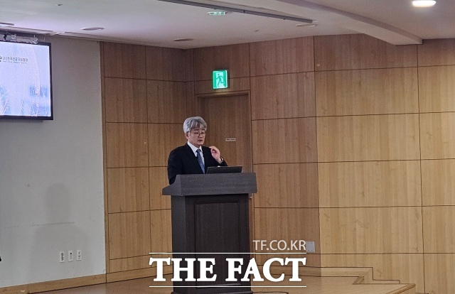 김경태 한국인공지능협회 AI미디어콘텐츠원 부회장은 공영언론 중심의 '뉴스공급자협회' 설립을 제안했다. /서다빈 기자