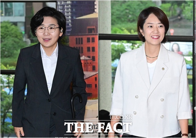 본경선에 진출한 후보들 간 지지율 격차가 크지 않은 것을 감안할 때 탈락한 김보미·고민정 두 후보의 표가 어디로 흘러가느냐는 향후 당권 경쟁 구도에 상당한 영향을 줄 수 있다는 분석이 나온다. /이새롬 기자