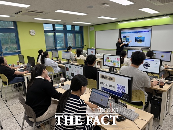 대전해든학교에서 진행한 디지털 협업 툴 팀즈 연수 모습 /대전시교육청