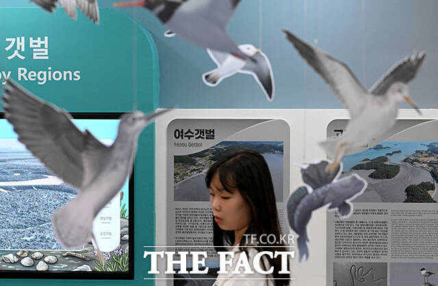 24일 오전 제48차 유네스코 세계유산위원회를 기념해 부산 해운대구 벡스코에 개관한 대한민국관이 관람객들로 북적이고 있다. /부산=박상민 기자