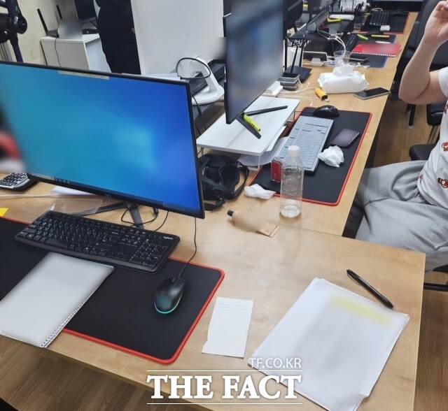 부산시 남구 도박사이트 운영 적발 현장. /부산경찰청