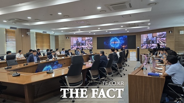 발전설비 관리시스템 고도화 준공발표회 모습 /한국남동발전