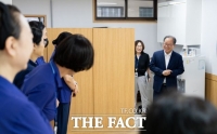  폭염 위기경보 '심각'…김석준 부산시교육감, 현장 작업환경 점검