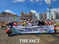  충남도개발공사, 폭염 속 건설 현장 안전 총력…김병근 사장, 직접 안전관리 실태 점검
