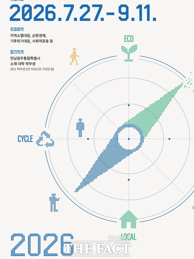 '대학생 소셜벤처 아이디어 공모전' 포스터. /전남광주시