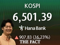  코스피, 장중 6500선 탈환...16%대 폭등 [포토]