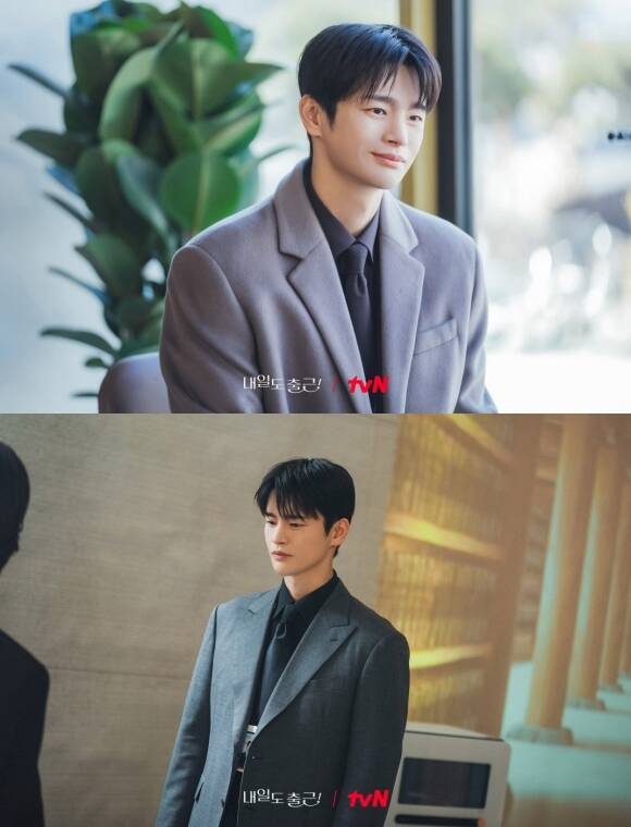 배우 서인국이 tvN 드라마 '내일도 출근!'에서 강시우 역을 맡아 지금까지와 비슷하면서도 다른 결의 얼굴을 보여줬다. /tvN