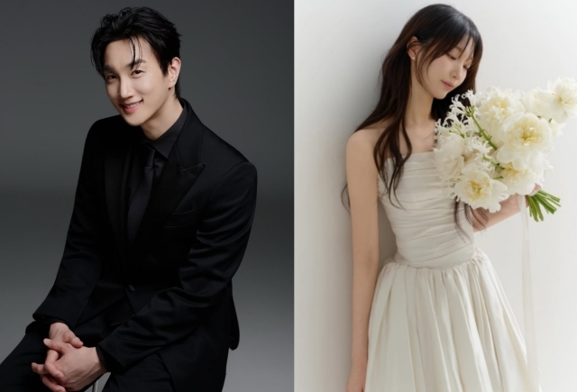 배우 김태오(왼쪽)와 김이후가 8월 8일 결혼한다. 두 사람은 뮤지컬 '그리스'를 통해 인연을 맺은 후 연인으로 발전했다. /각 SNS