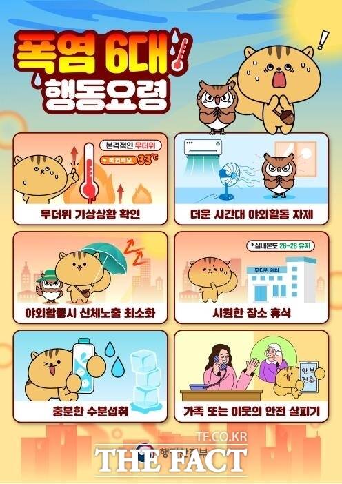 당진시 폭염 6대 행동요령 홍보물. /당진시