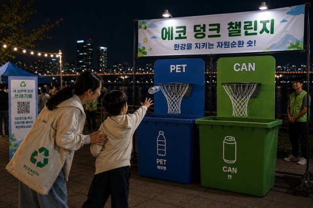 서울시는 올여름 ‘한강밤핑’을 찾은 시민들과 함께 8월 한 달간 매 주말 일상 속 기후위기 대응과 자원순환 실천에 나선다고 밝혔다. /서울시