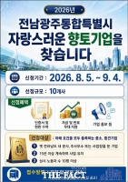 전남광주통합특별시, 자랑스러운 향토기업 10곳 모집