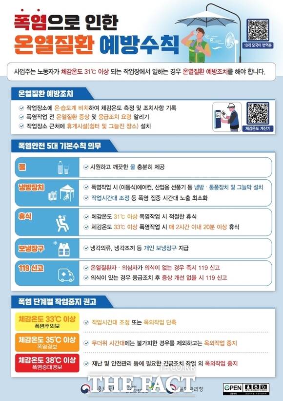 당진시 온열질환 예방수칙 홍보물. /당진시
