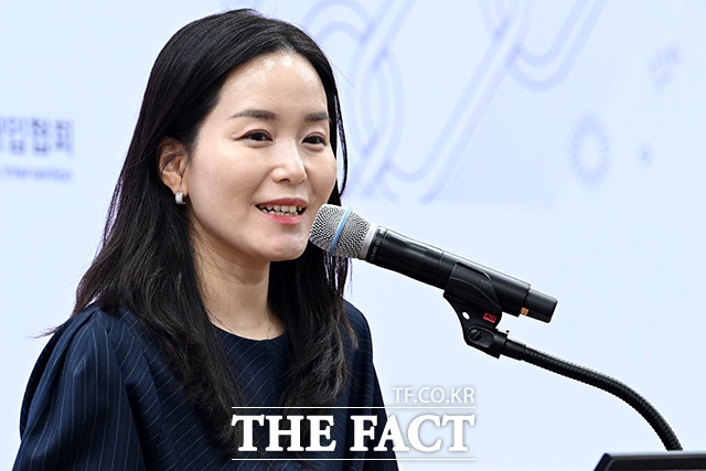 이주영 개혁신당 의원이 10일 오후 서울 여의도 국회 의원회관에서 열린 '발달장애·발달지연아동 조기개입 국가 지원 강화를 위한 국제심포지엄'에 참석해 환영사를 하고 있다. /국회=남용희 기자