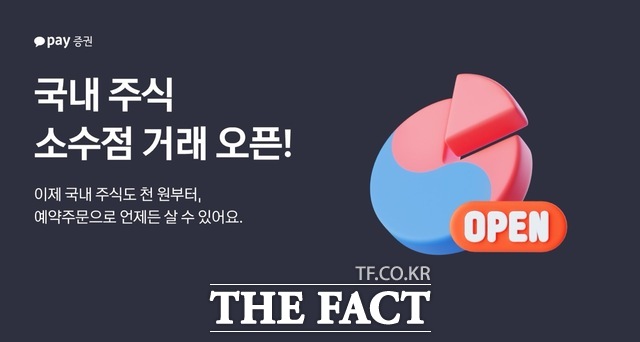카카오페이증권이 10일부터 최소 1000원으로 주식에 투자할 수 있는 소수점 거래 서비스를 제공한다. /카카오페이증권