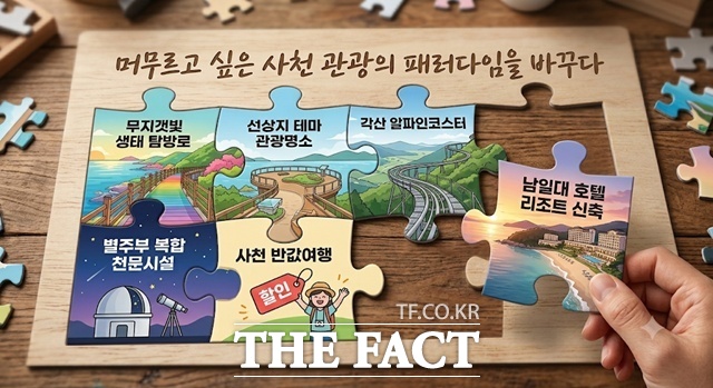경남 사천시가 방문하는 관광도시를 넘어 머무르고 싶은 체류형 관광도시로의 대전환에 나선다. /사천시