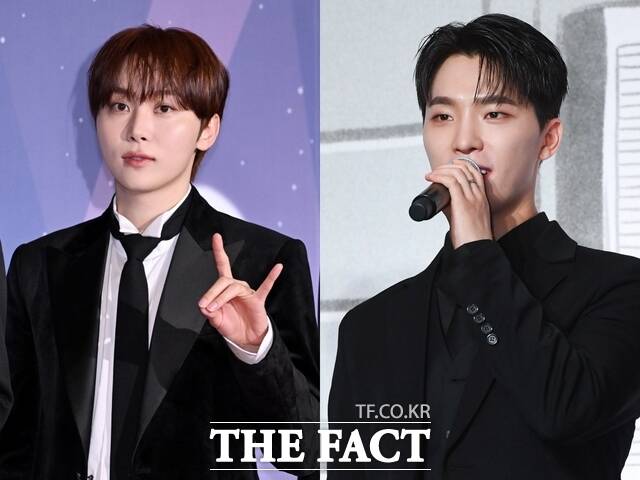 그룹 세븐틴의 승관(왼쪽)과 디노가 10월 26일 육군 군악병으로 현역 입대한다./더팩트DB