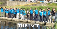  봉사체험교실·환경생태보존회, 무더위 속 '대전천 살리기·일회용품 줄이기' 환경 봉사활동