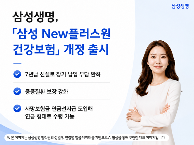 삼성생명이 건강보험 '삼성 New플러스원 건강보험'을 개정 출시했다. /삼성생명