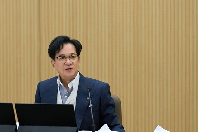 이재현 CJ그룹 회장이 지난 2024년 11월 서울 중구 CJ인재원에서 '그룹 CEO 경영 회의'를 진행하고 있다. /CJ그룹