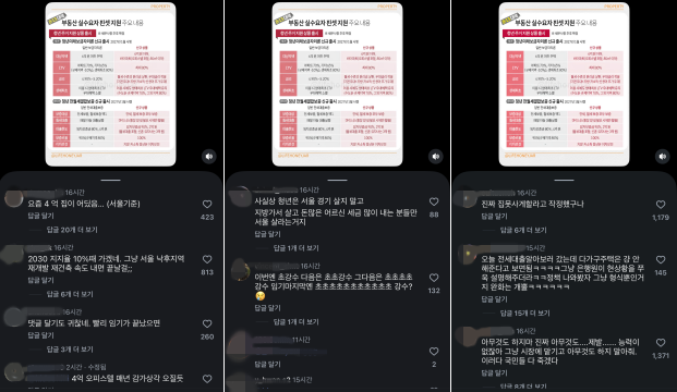 정부가 내놓은 8.13 대책에 청년미래보금자리론을 놓고 청년층을 중심으로 자조섞인 반응이 나온다. /인스타그램 갈무리