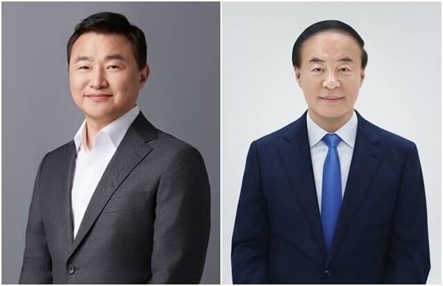 14일 삼성전자 반기보고서에 따르면 올해 상반기 전영현 부회장(오른쪽)과 노태문 사장이 각각 23억9300만원, 74억4500만원의 보수를 수령했다. /삼성전자