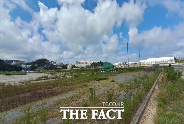 여수시가 2026 여수세계섬박람회를 앞두고 주행사장 인근의 무허가 시설물 설치행위를 집중 단속한다. 박람회장 주행사장 주변. /여수시
