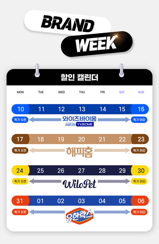 유한양행 온라인몰 '버들장터'에서 다음달 6일까지 '브랜드 위크' 기획전을 진행한다. /유한양행