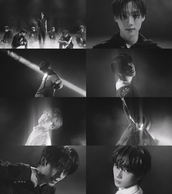 그룹 알파드라이브원이 두 번째 미니앨범 'UNBREAKABLE : 少年BEAST'의 타이틀곡 'BORN DIRE' 뮤직비디오 티저를 공개했다./웨이크원