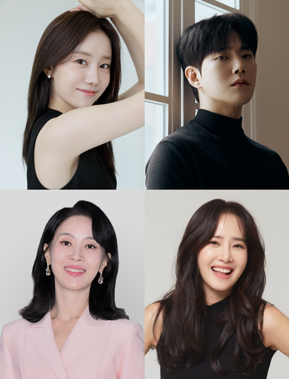 배우 정민아 동하 강경헌 김희정(왼쪽 위부터 시계방향)이 KBS1 새 일일드라마 '엄마가 미쳤어요'에 함께 출연한다. /바이브 액터스, NXN엔터테인먼트, 마스크스튜디오, KBS