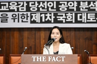  '교육감 공약 분석 및 정착 관련 토론회' 인사말 하는 이주영 의원 [포토]